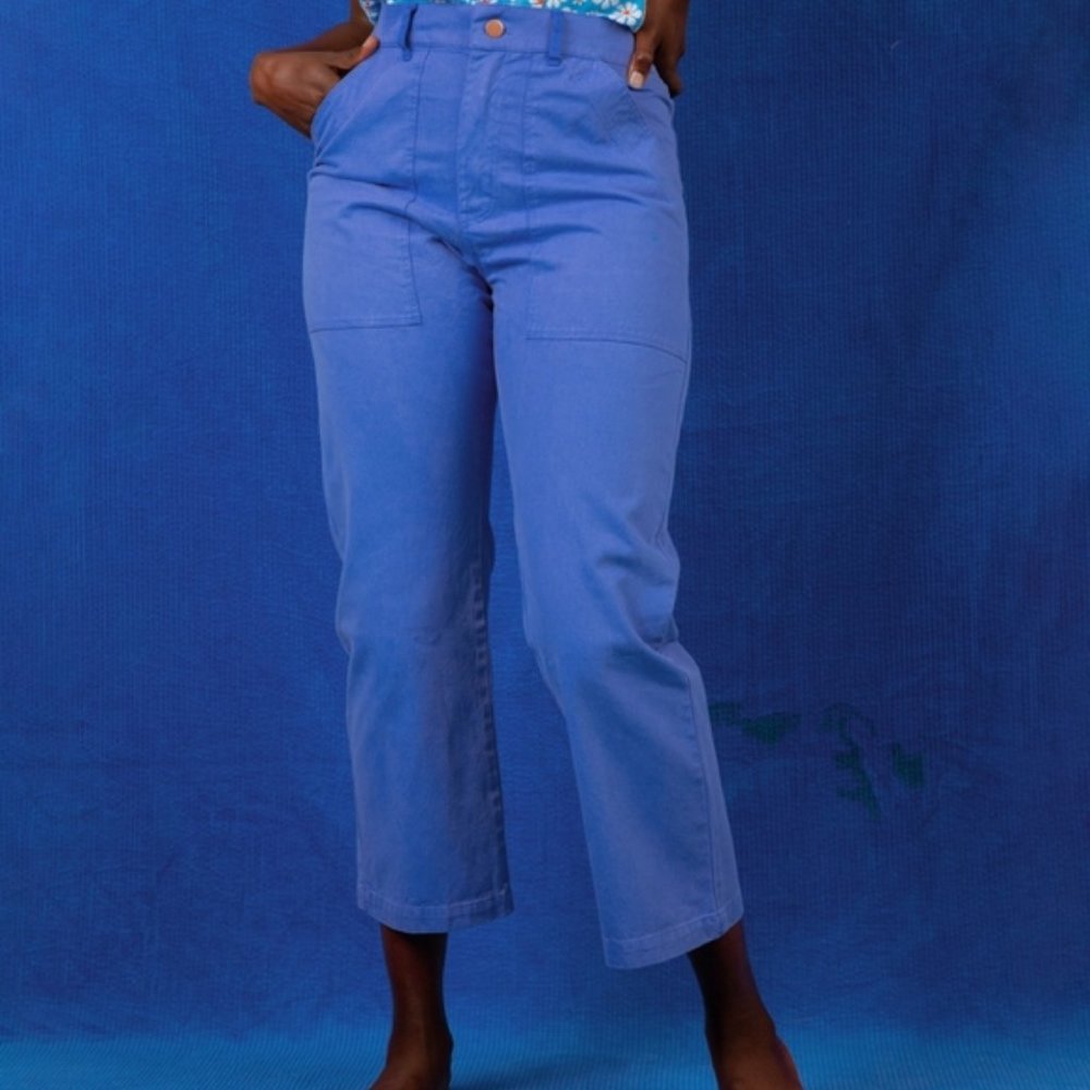 XS Big Bud Work Pants in RARE cornflower blue
